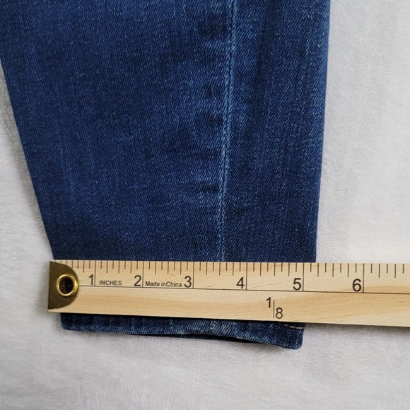 7 For All Mankind Cropped Gwenevere Size 27 Ankle Low Rise Straight Womens Jeans - Picture 16 of 16
